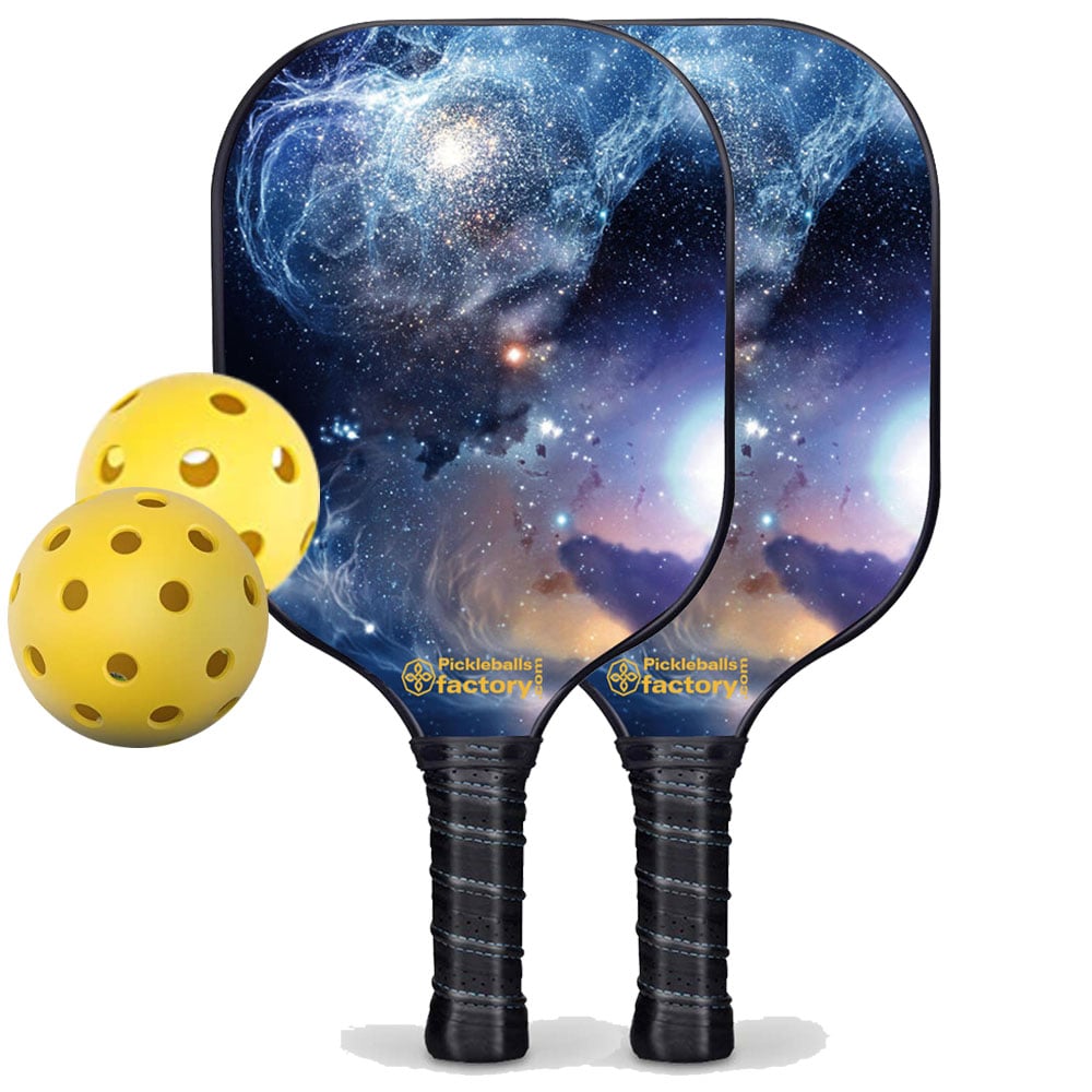 Pickleball Paddle Set - The Milky Way Best Pickleball Paddle, Beginner Pickleball Set, Glassfiber Graphite