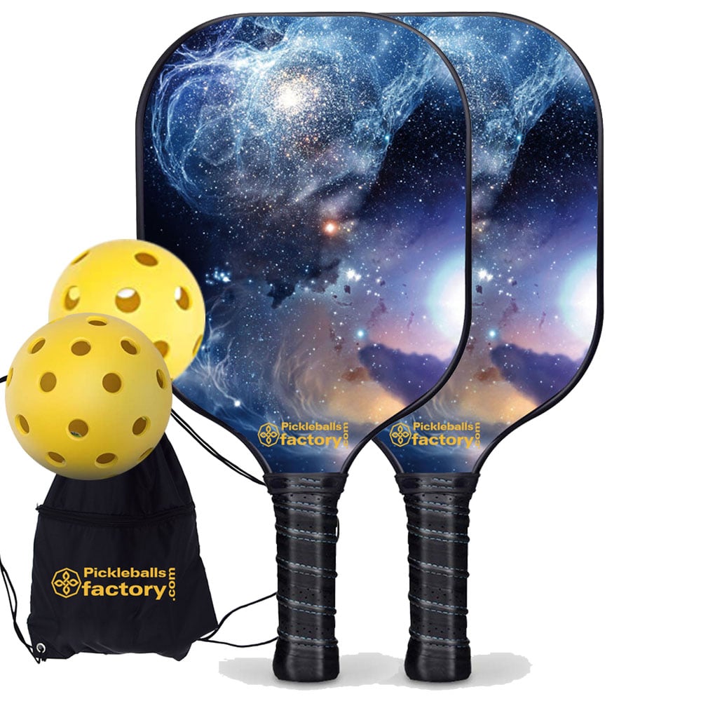 Pickleball Paddle Set - The Milky Way Best Pickleball Paddle, Beginner Pickleball Set, Glassfiber Graphite