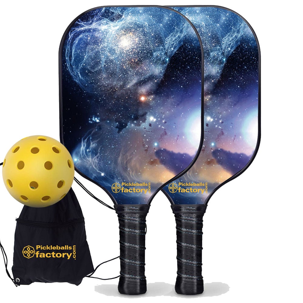 Pickleball Paddle Set - The Milky Way Best Pickleball Paddle, Beginner Pickleball Set, Carbonfiber Graphite
