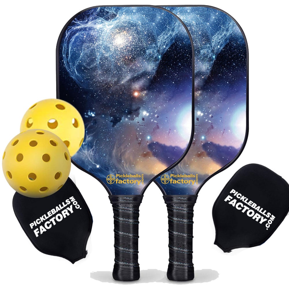 Pickleball Paddle Set - The Milky Way Best Pickleball Paddle, Beginner Pickleball Set, Carbonfiber Graphite