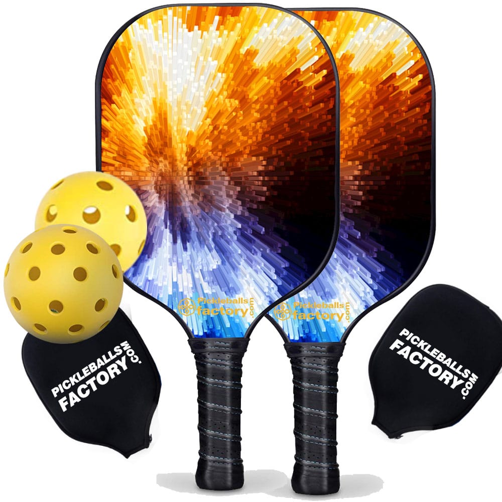 Near Me Pickleball Set - Cubes Pickleball Paddles, Pickleball Set for Beginners, Glassfiber Graphite