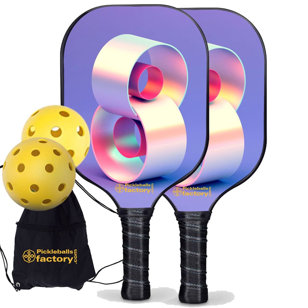 Pickleball Set - Eight Pickleball Equipment, Pickleball Set Up, Glassfiber Graphite