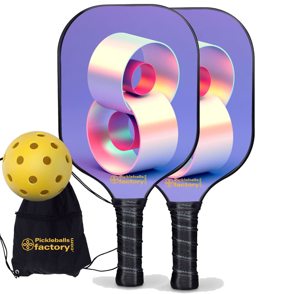 Pickleball Set - Eight Pickleball Equipment, Pickleball Set Up, Carbonfiber Graphite