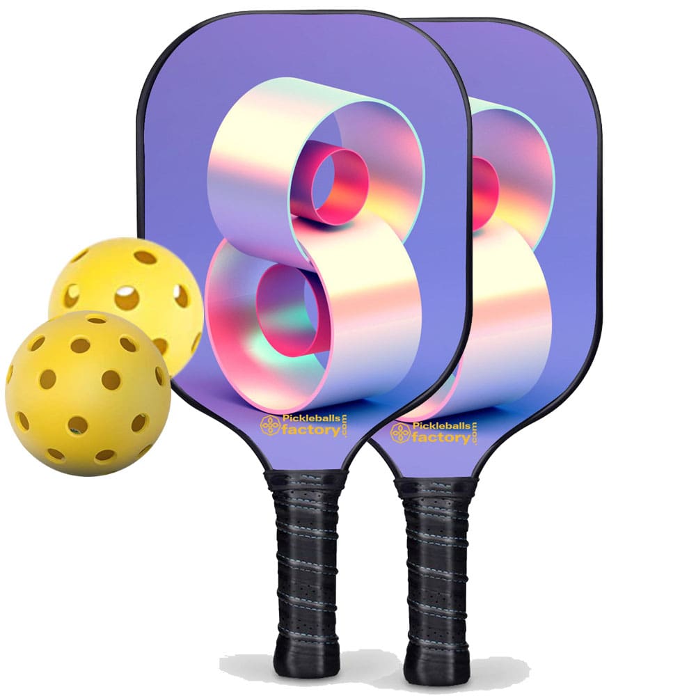 Pickleball Set - Eight Pickleball Equipment, Pickleball Set Up, Carbonfiber Graphite