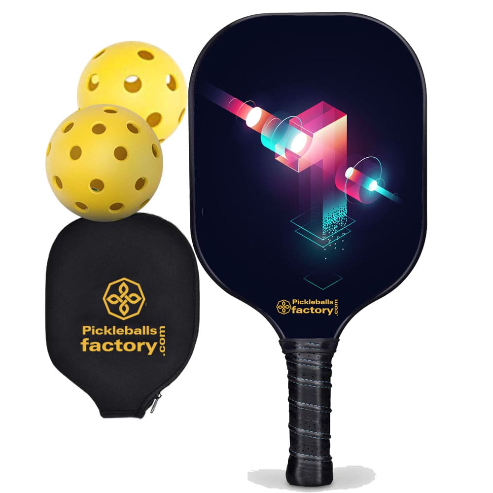 One Composite Pickleball Paddles, Indoor Pickleball Balls, Glassfiber Graphite