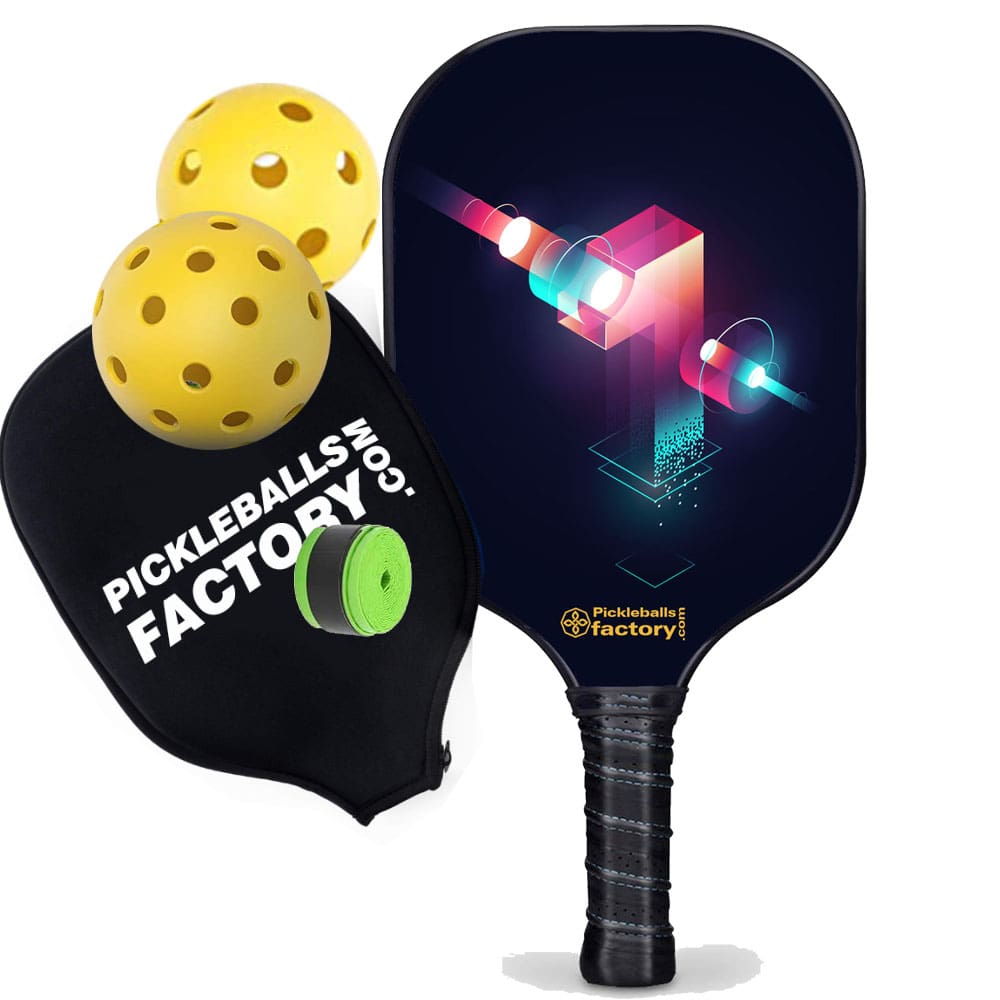 One Composite Pickleball Paddles, Indoor Pickleball Balls, Glassfiber Graphite