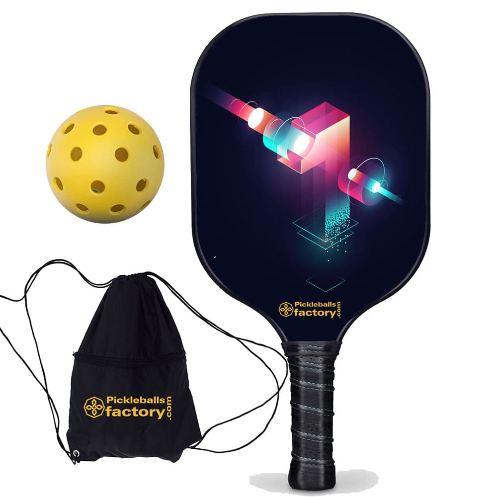 One Composite Pickleball Paddles, Indoor Pickleball Balls, Carbonfiber Graphite