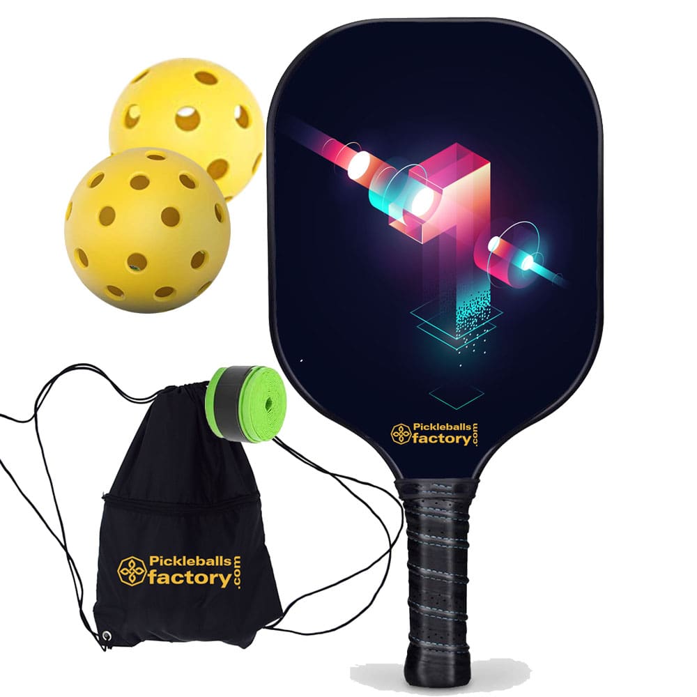 One Composite Pickleball Paddles, Indoor Pickleball Balls, Carbonfiber Graphite