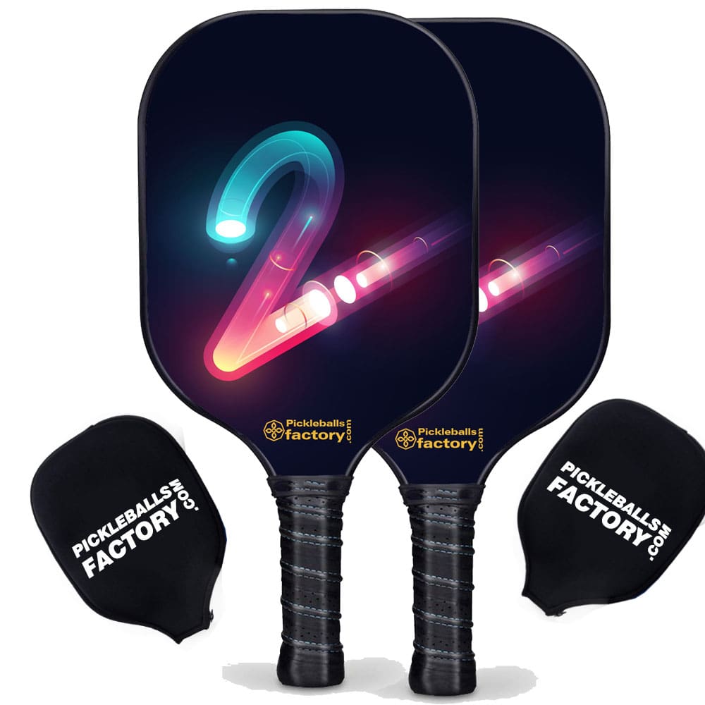 Pickleball Paddle Set - Tow Pro Pickleball Paddle, Best Pickleball Starter Set, Glassfiber Graphite
