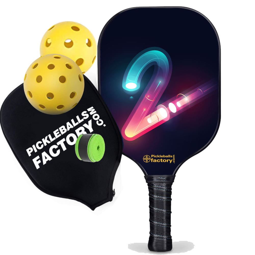 Pro Pickleball Paddle - Tow Pickleballs for Sale, Best Pickleball Paddle for Spin Pickleball Professional Players, Carbonfiber Graphite