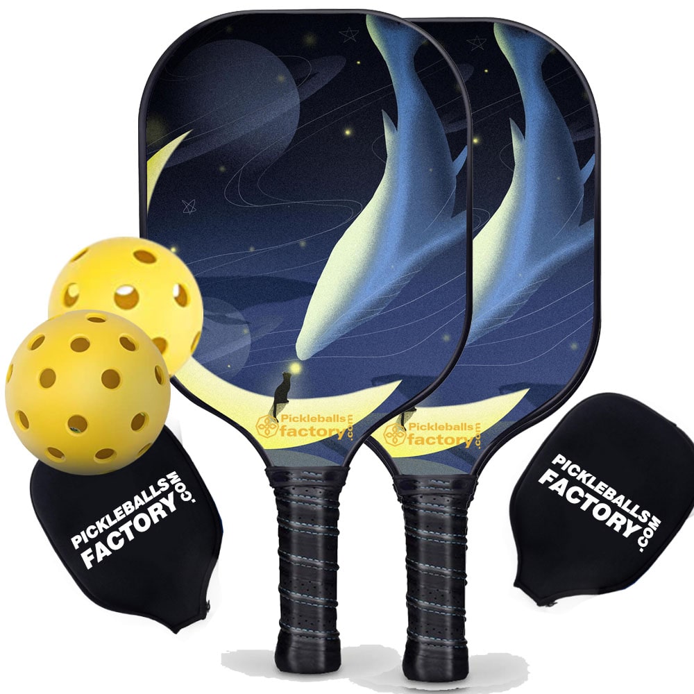 PB00015-3-C Pickleball Set - Whale Fall Best Pickleball Paddle, Portable Pickleball Net Amazon, Carbonfiber Graphite