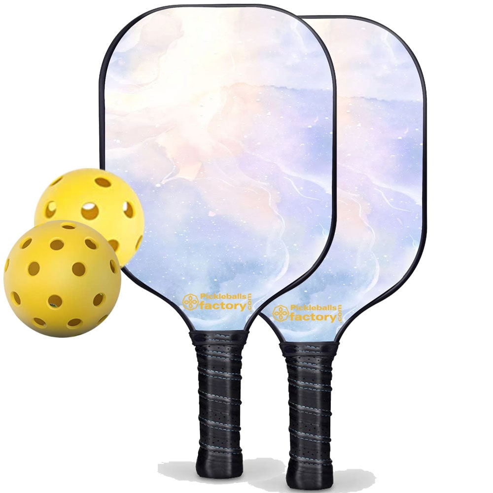 Pickleball Starter Set - Glistening Pickleballtournament Paddle, Best Beginner Pickleball Sets, Glassfiber Graphite