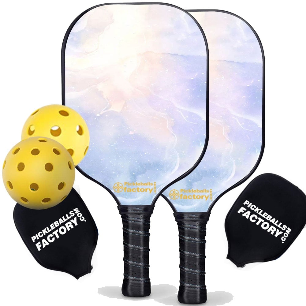 Pickleball Starter Set - Glistening Pickleballtournament Paddle, Best Beginner Pickleball Sets, Glassfiber Graphite