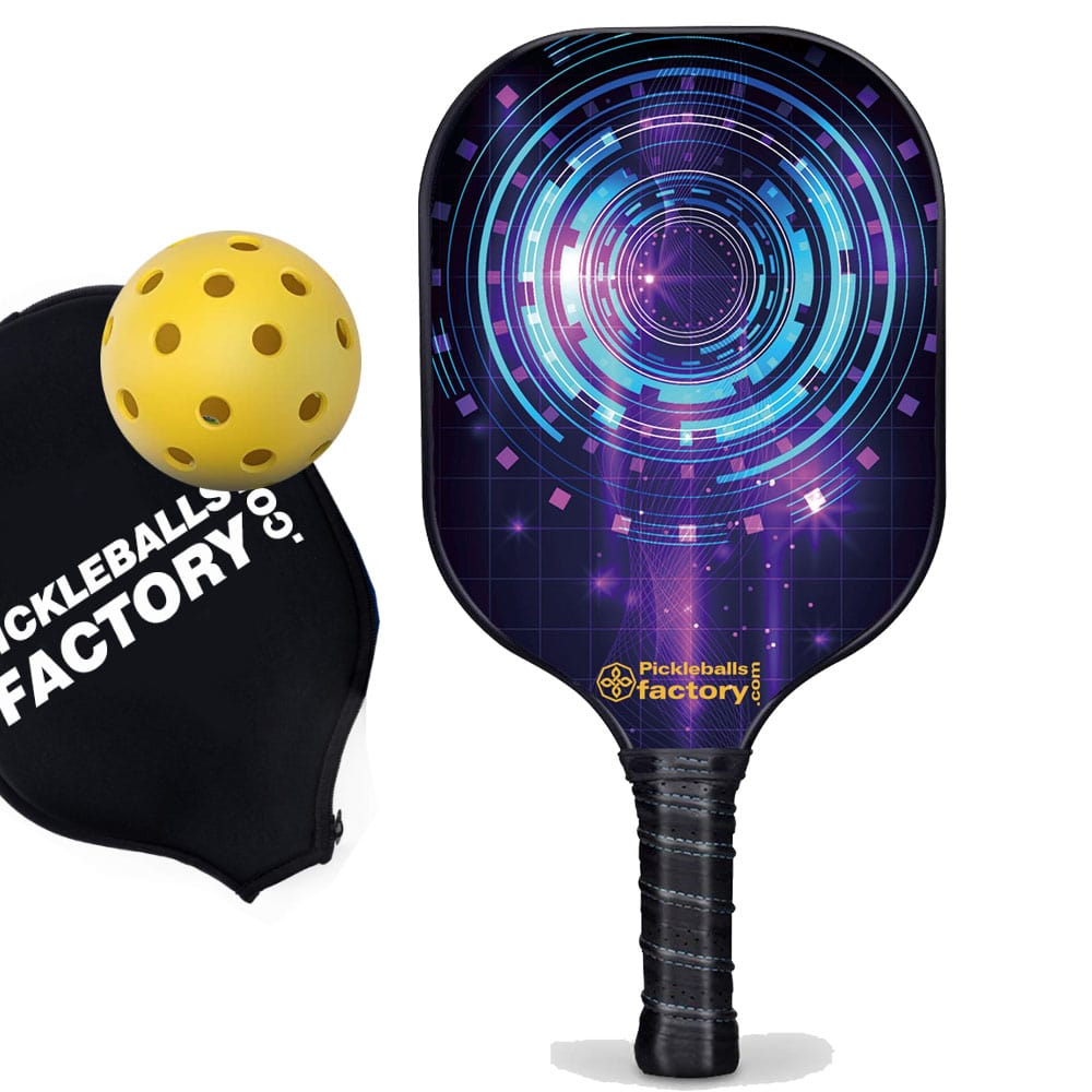 Pro Pickleball Paddle - Circles Beginner Pickleball Near Me - Best Lightweight Pickleball Paddle, Glassfiber Graphite