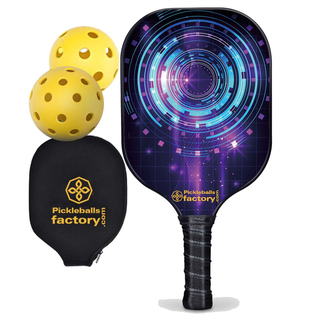 Pro Pickleball Paddle - Circles Beginner Pickleball Near Me - Best Lightweight Pickleball Paddle, Glassfiber Graphite