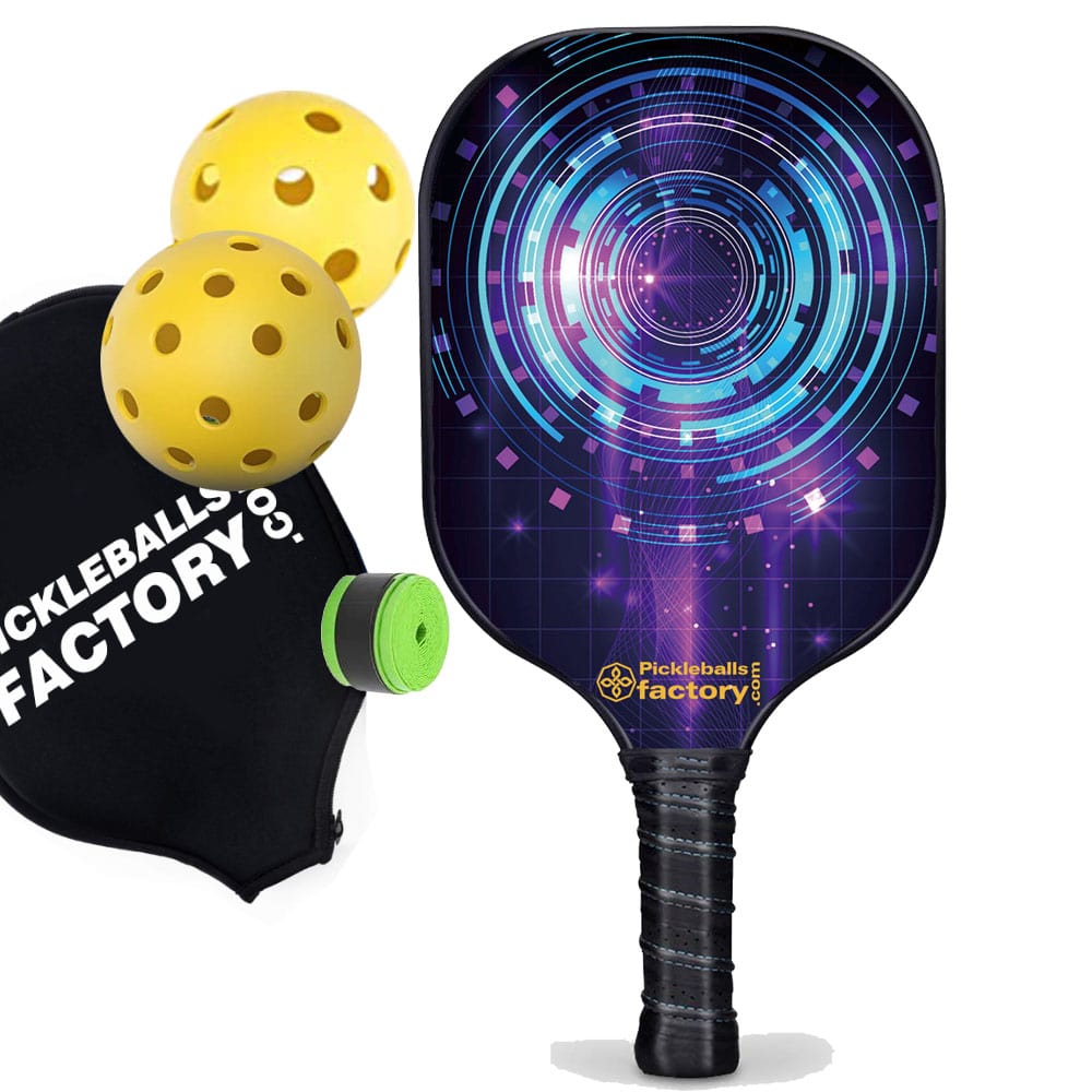 Pro Pickleball Paddle - Circles Beginner Pickleball Near Me - Best Lightweight Pickleball Paddle, Carbonfiber Graphite