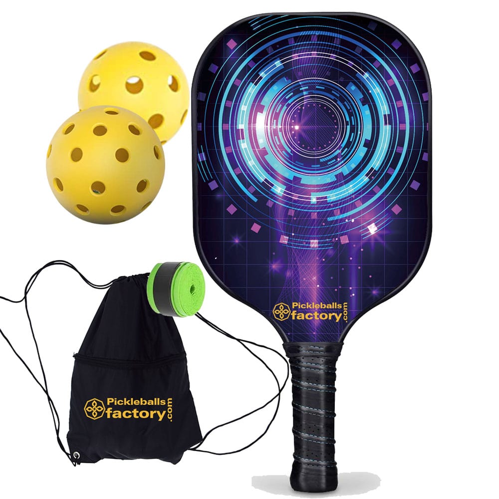 Pro Pickleball Paddle - Circles Beginner Pickleball Near Me - Best Lightweight Pickleball Paddle, Carbonfiber Graphite