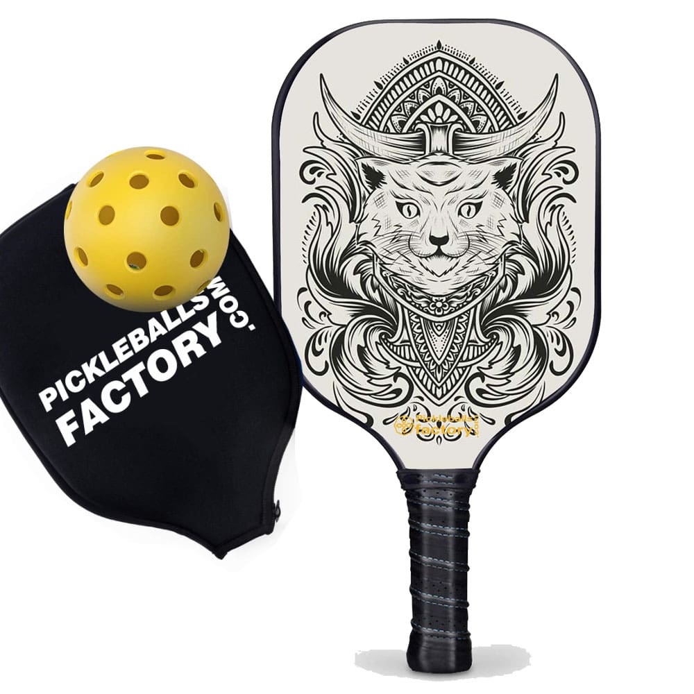 Pickleball Rackets - Egyptian Cat Level Up Pickleball, Pickleball Paddles for Intermediate Players, Carbonfiber Graphite