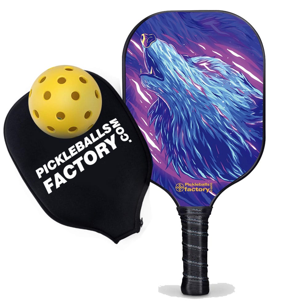 War Wolfs Lifetime Fitness Pickleball Paddle - Best Intermediate Pickleball Paddle, Glassfiber Graphite