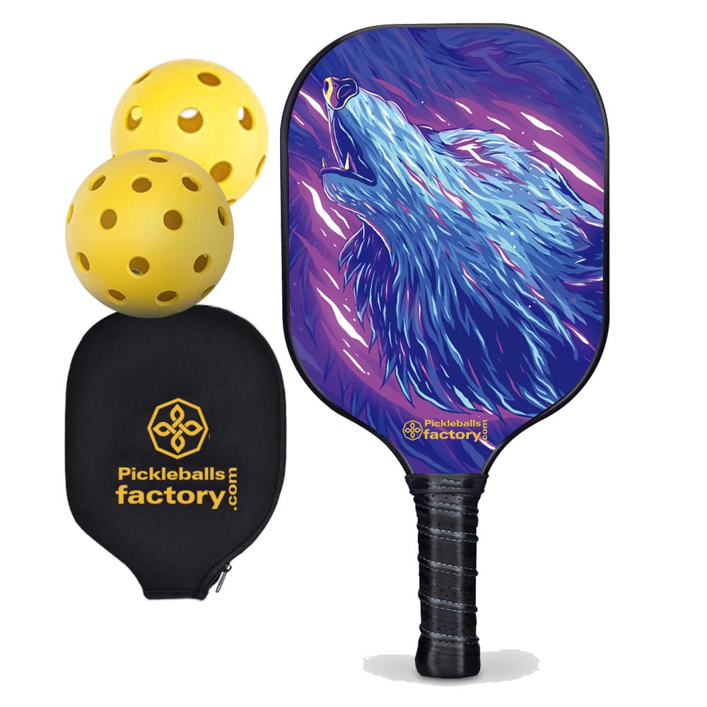 War Wolfs Lifetime Fitness Pickleball Paddle - Best Intermediate Pickleball Paddle, Carbonfiber Graphite