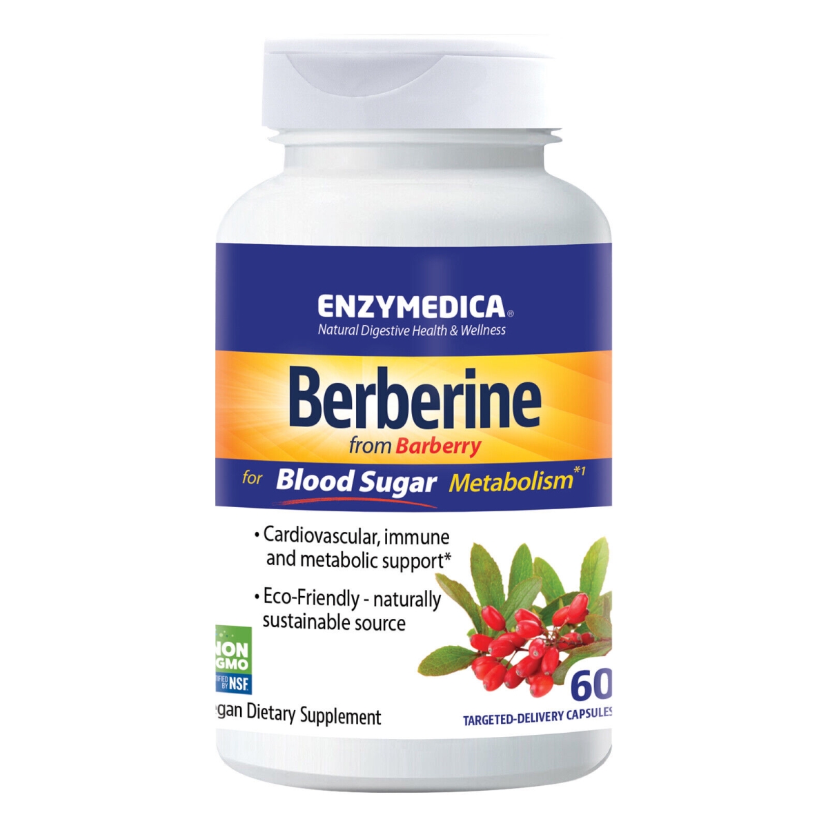 Picture of Enzymedica Berberine Product6 Vegan Cardiovascular & Immune Support - 60 Capsules