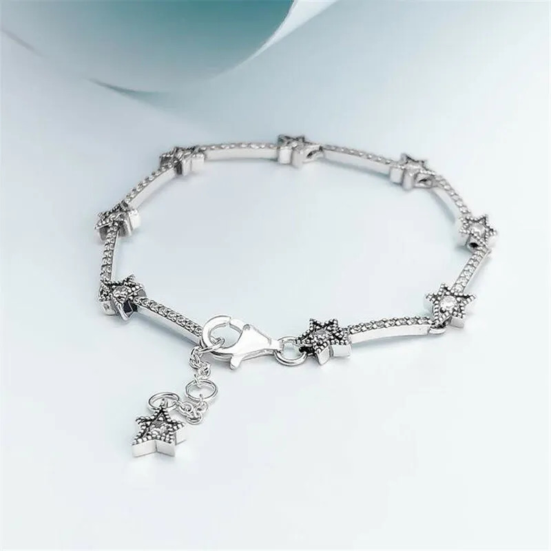 Picture of Pascal Wholesale S925 Authentic 925 Sterling Silver Celestial Stars Charm Bracelet