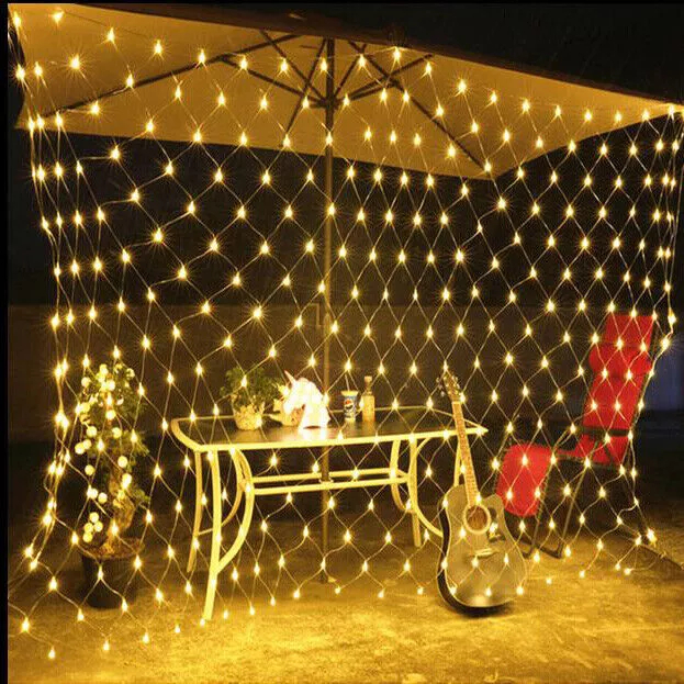 Picture of Pascal Wholesale EDLNM LED Net Mesh Waterproof Outdoor Home Party Xmas Decor Fairy String Light Curtain