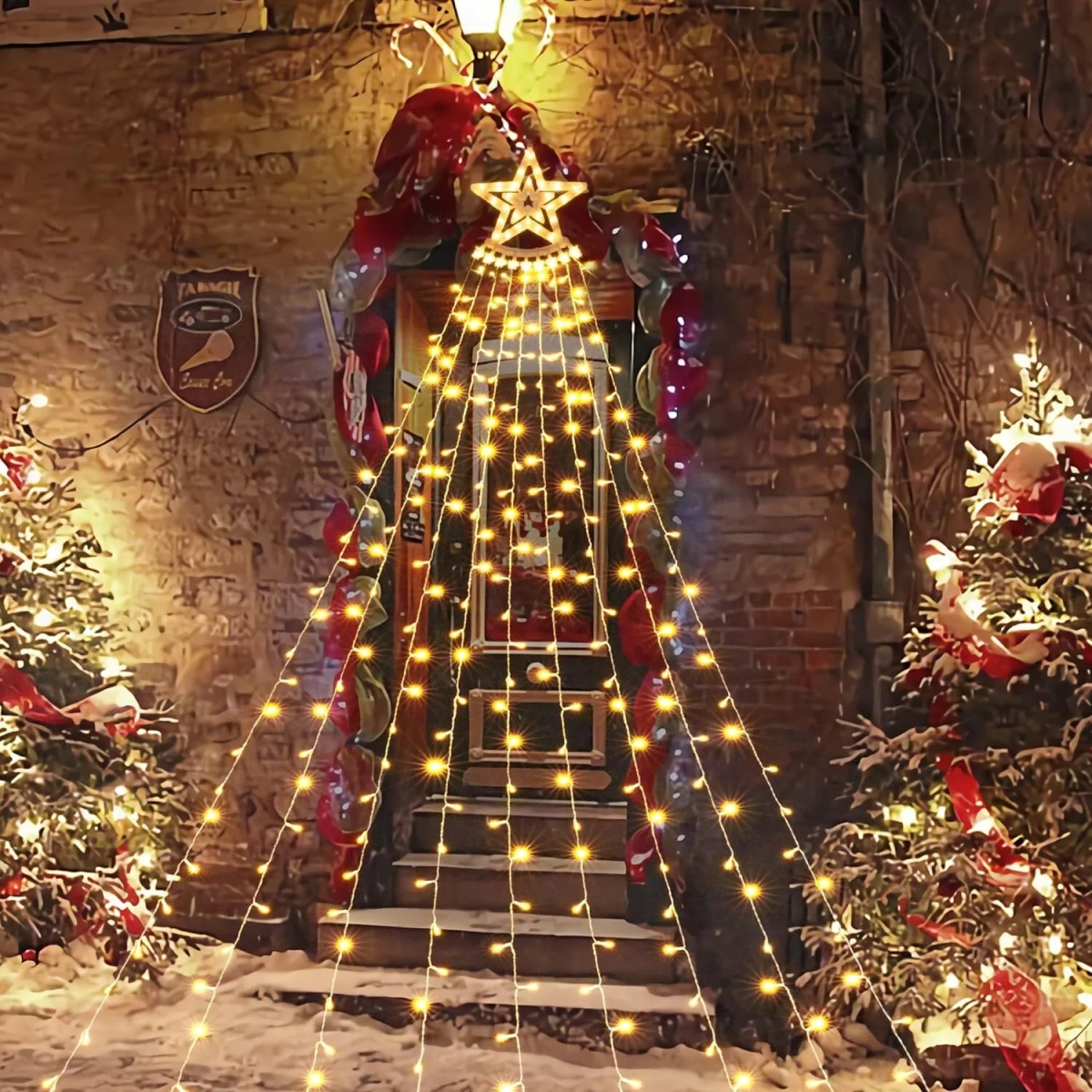 Picture of Pascal Wholesale COSS350 350 LED Fairy Decoration Outdoor Star String Lights Christmas Tree Toppers
