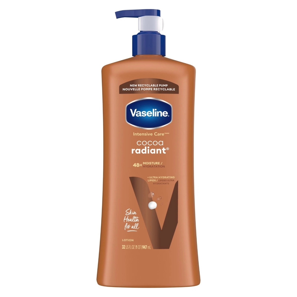 Picture of Vasline 705353080975 Vaseline Intensive Care Hand and Body Lotion Cocoa Radiant 32 Oz
