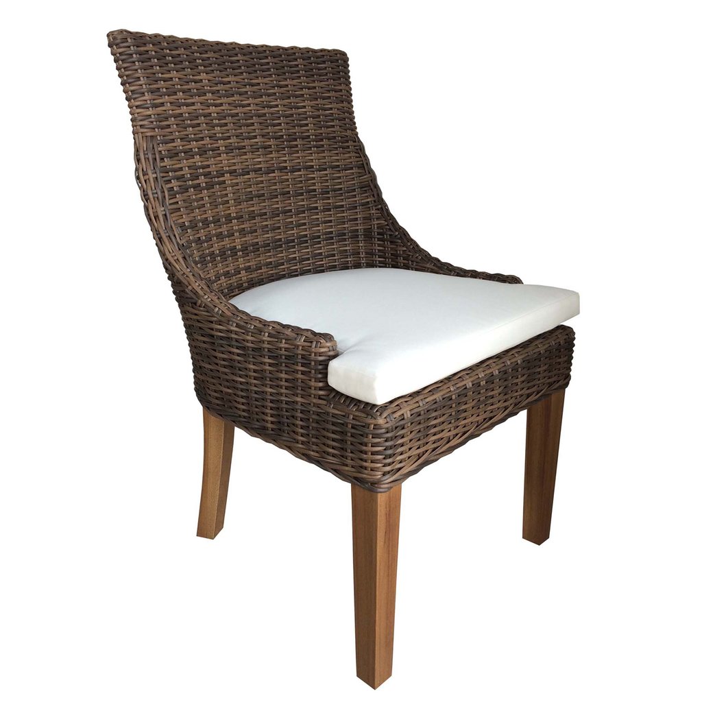 Outdoor Alfresco Dining Chair, Crocodile Rattan