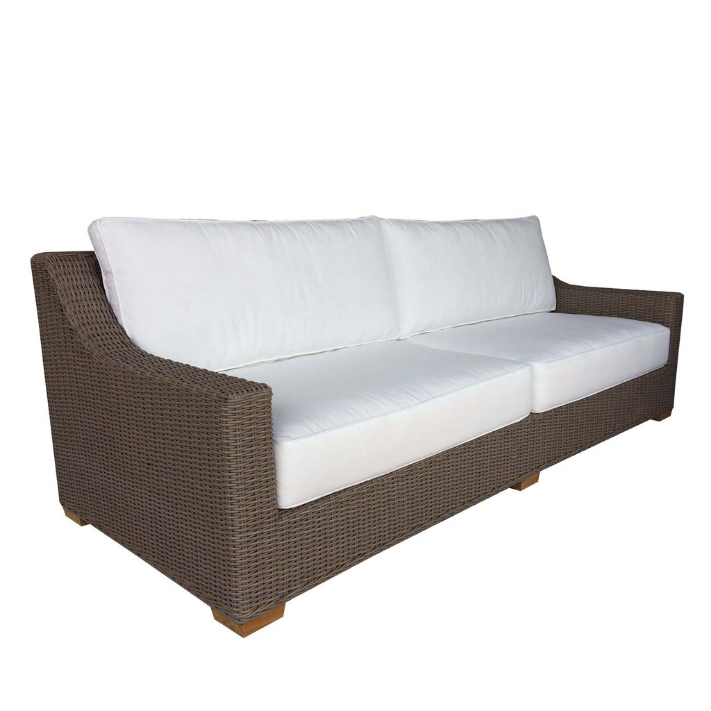 34 x 90.94 x 37 in. Nautilus Outdoor Sofa - Kubu Grey