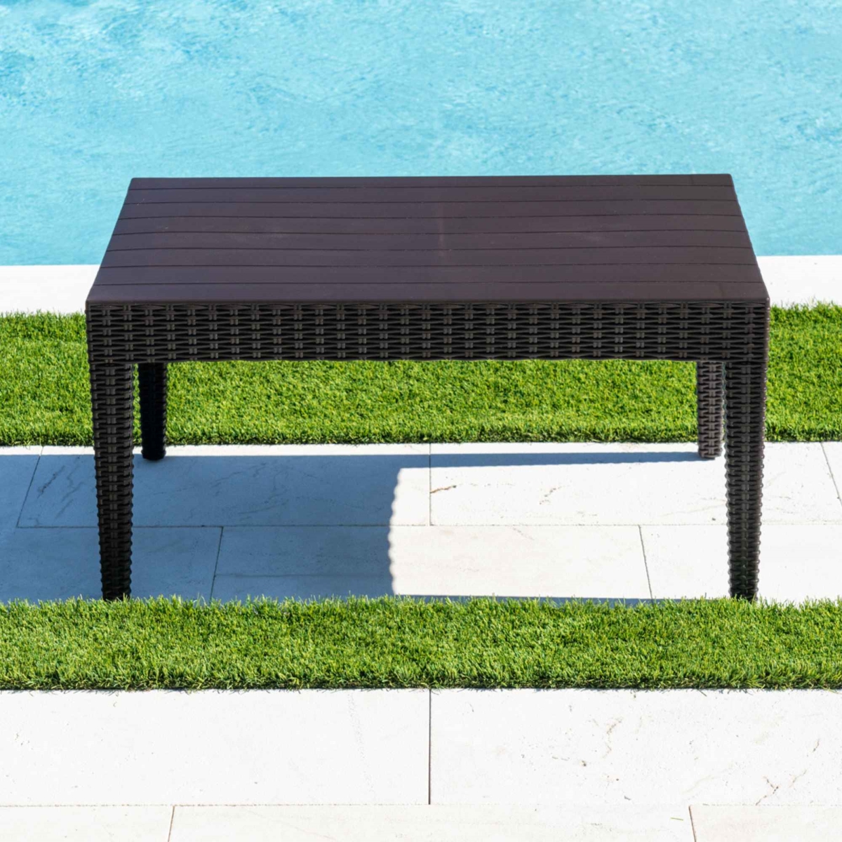 Picture of Rainbow RBO-NOVA-BRW-CT 17.5 x 35.5 x 21.5 in. Nova Coffee Table&#44; Brown