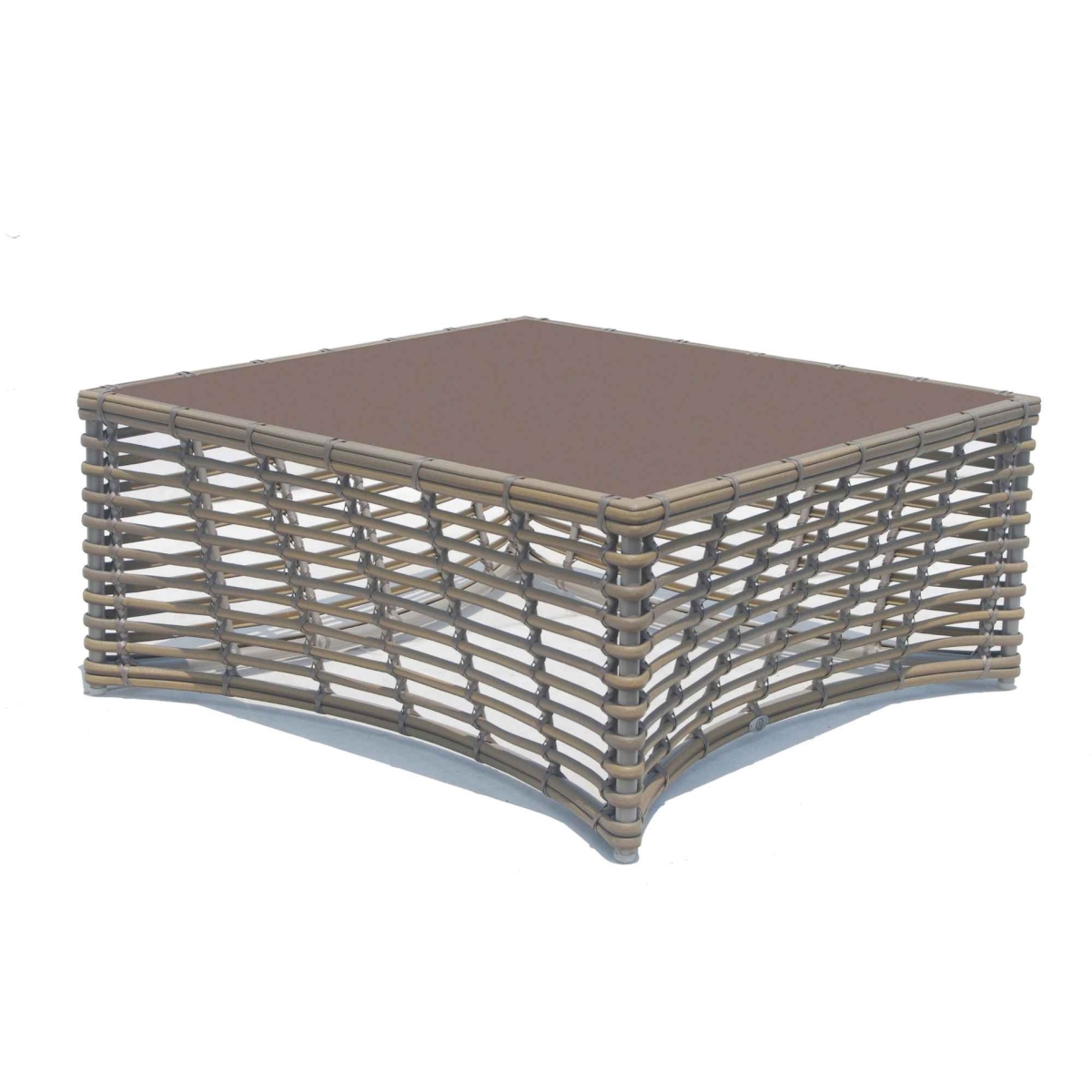 Picture of Skyline Design 23664-KMNP-GL 18 x 39 x 39 in. Ruby Coffee Table with Glass