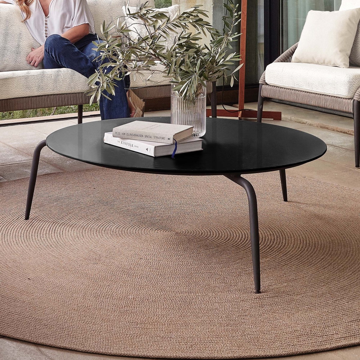 Picture of Skyline Design 24174-CMA-GL 12 x 42 x 42 in. Rodona Coffee Table with Glass