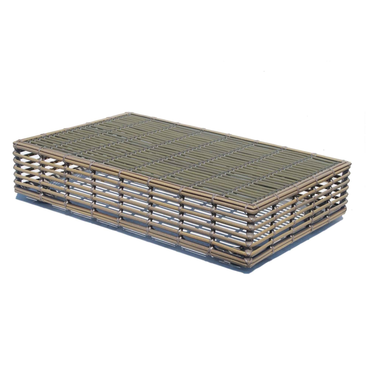 Picture of Skyline Design 84872-KMNP-GL Sparta Coffee Table with Glass - 11 x 49 x 31 in.