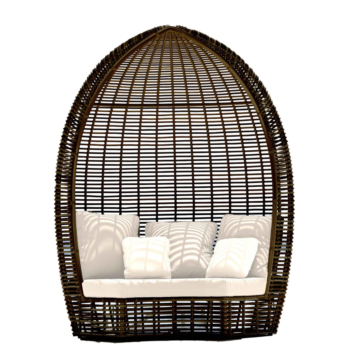 Picture of Skyline Design 84886-BMNP-5PC-CUSH-SU-732 Halo Daybed with Sunbrella Cushion - Silver