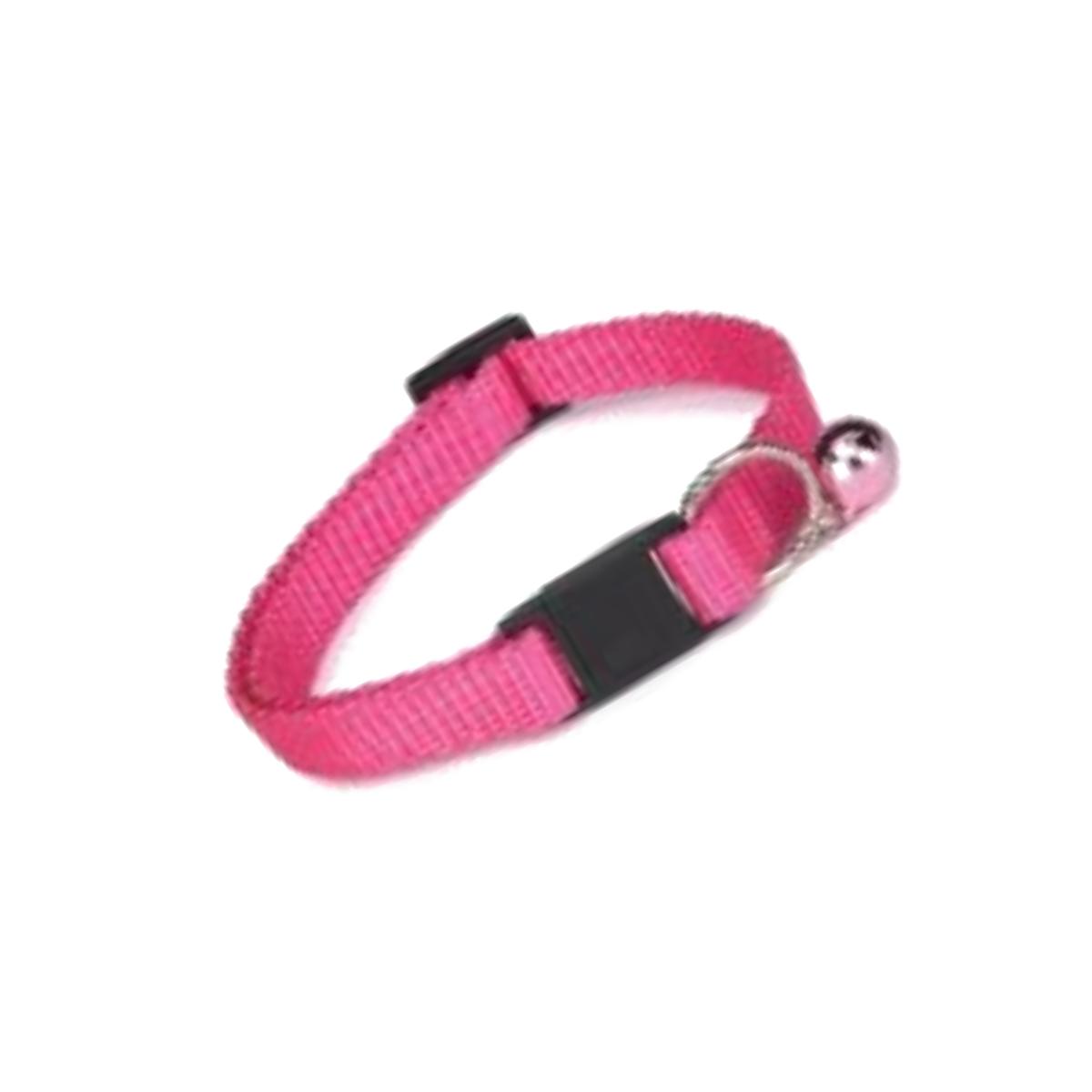 Picture of Guardian Gear ZA1000 08 35 Basic Nylon Cat Collar 8-12 In Flamingo Pink