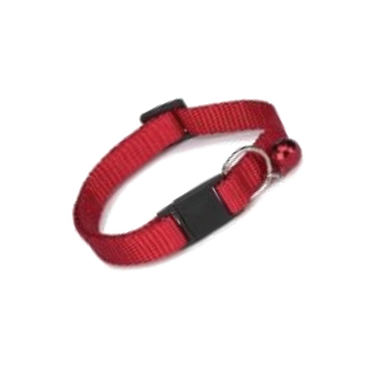 Picture of Guardian Gear ZA1000 08 83 Basic Nylon Cat Collar 8-12 In Red