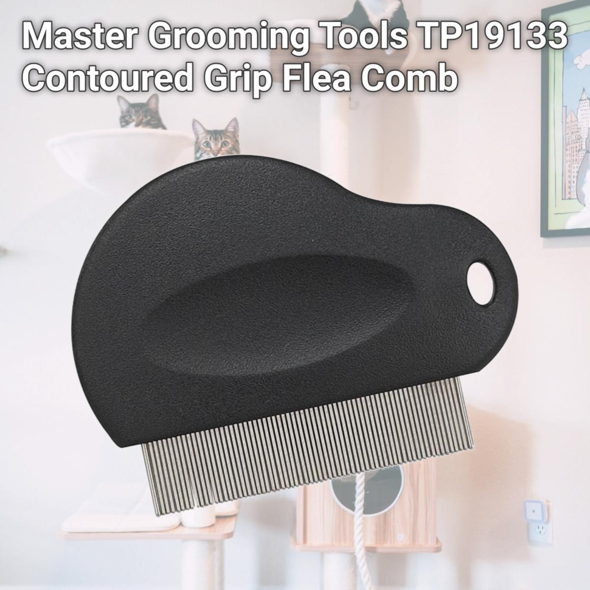 Picture of Master Grooming Tools TP19133 Contoured Grip Flea Comb