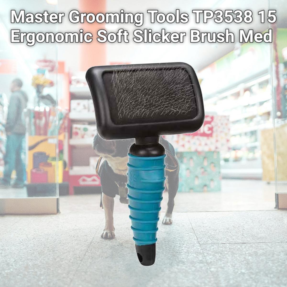 Picture of Master Grooming Tools TP3538 15 Ergonomic Soft Slicker Brush Med