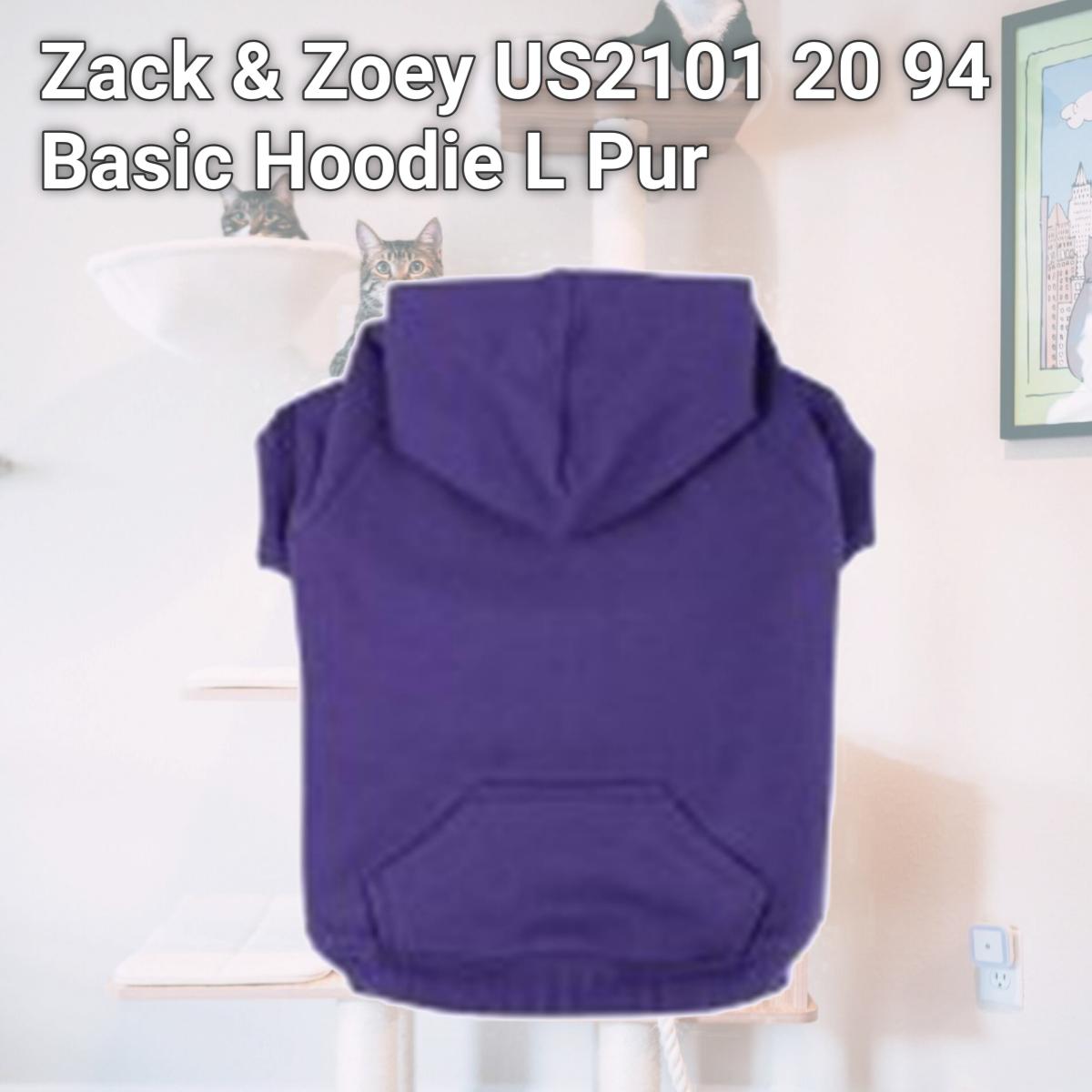Picture of Zack & Zoey US2101 20 94 Basic Hoodie L Pur