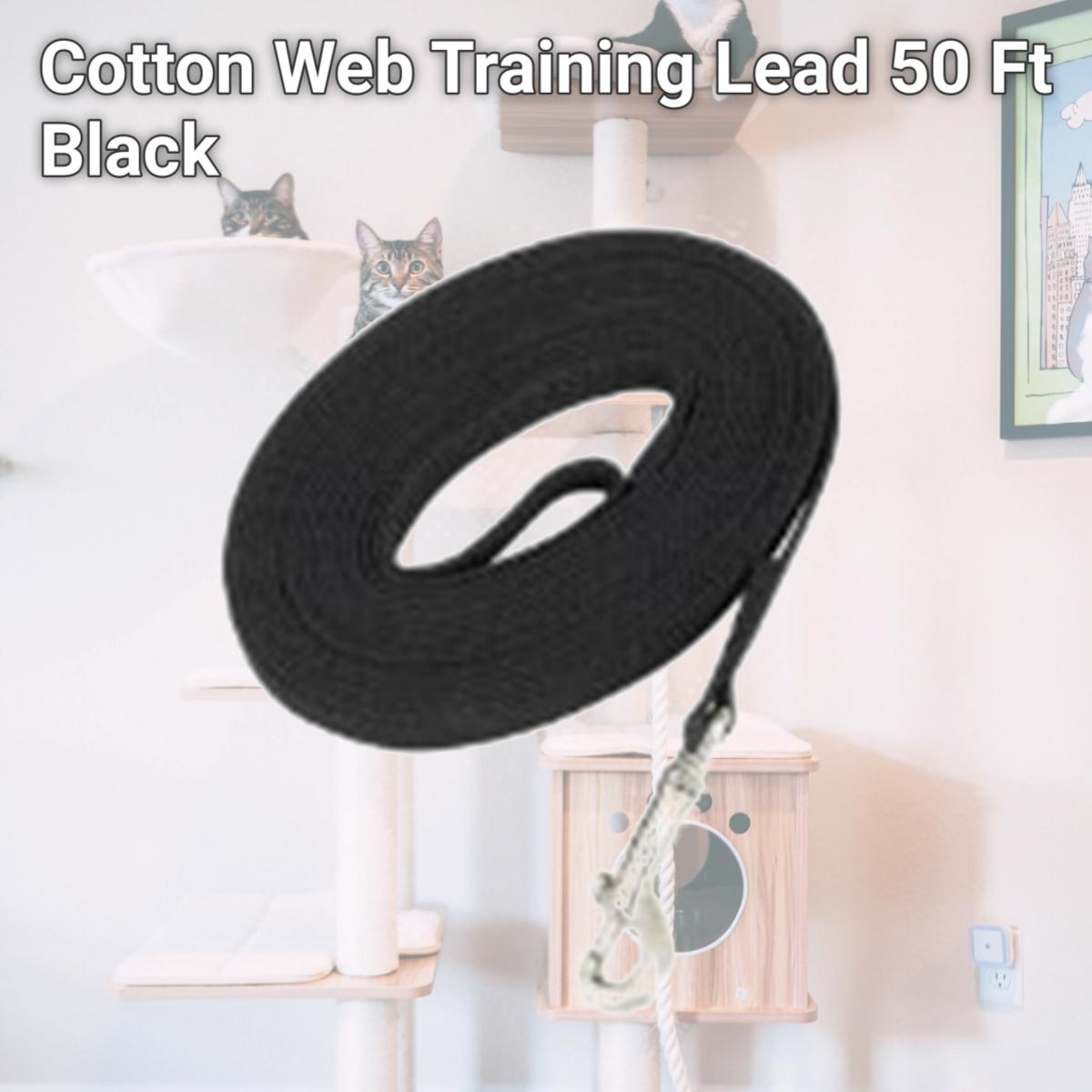 Picture of Guardian TP335 50 17 Cotton Web Training Lead 50 Ft Black