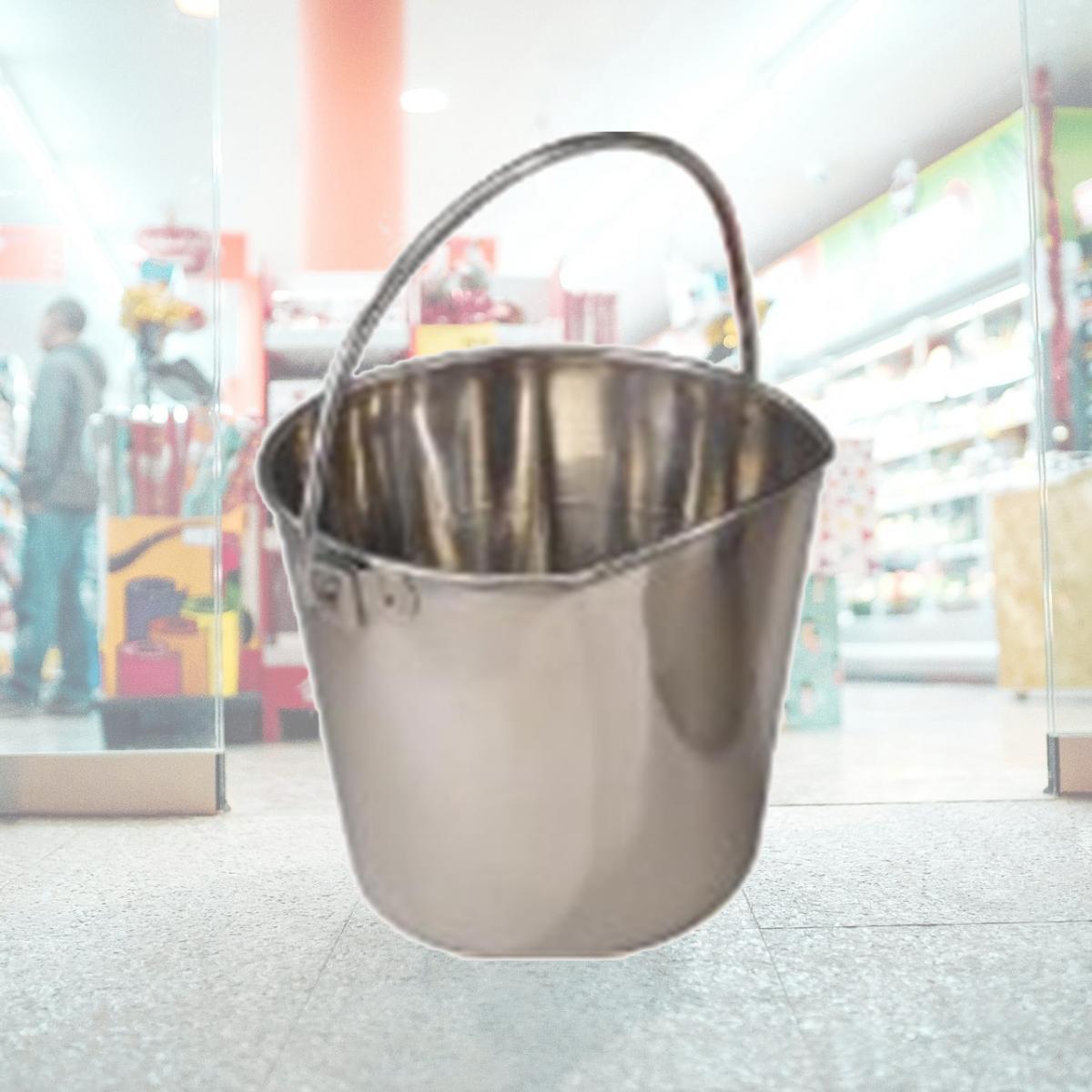 Picture of Proselect ZT644 04 Stainless Steel Flat Sided Pail 128oz