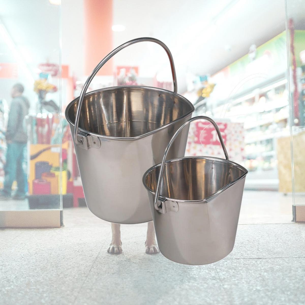 Picture of Proselect ZT644 09 Stainless Steel Flat Sided Pail 288oz