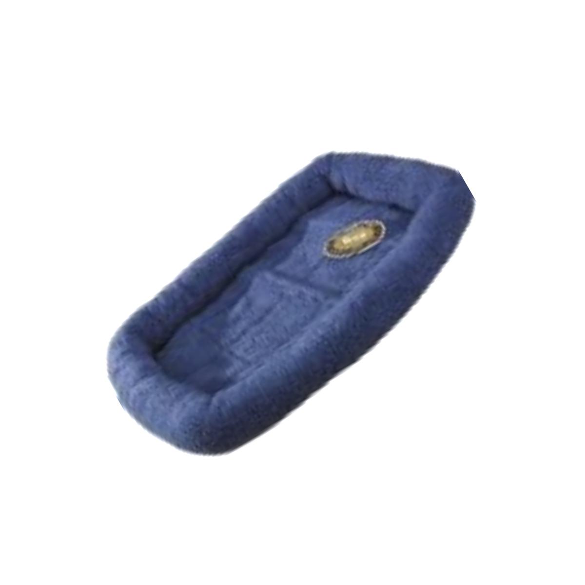 Picture of Slumber Pet ZW260 36 90 Sherpa Crate Bed 35.75 x 22.75 In Slate Blue