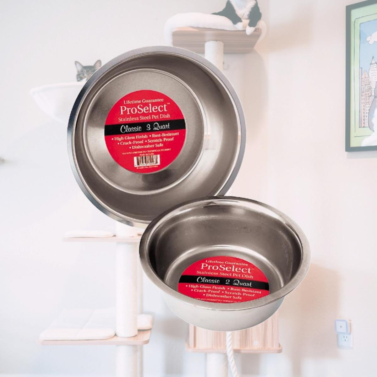 Picture of Pet Pals ZW150 98 Heavy Stainless Steel Mirror Finish Dish 5 Qt