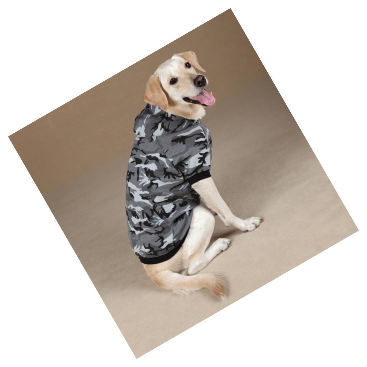 Picture of Pet Pals ZA602 16 43 Casual Canine Camo Hoodie Med Green
