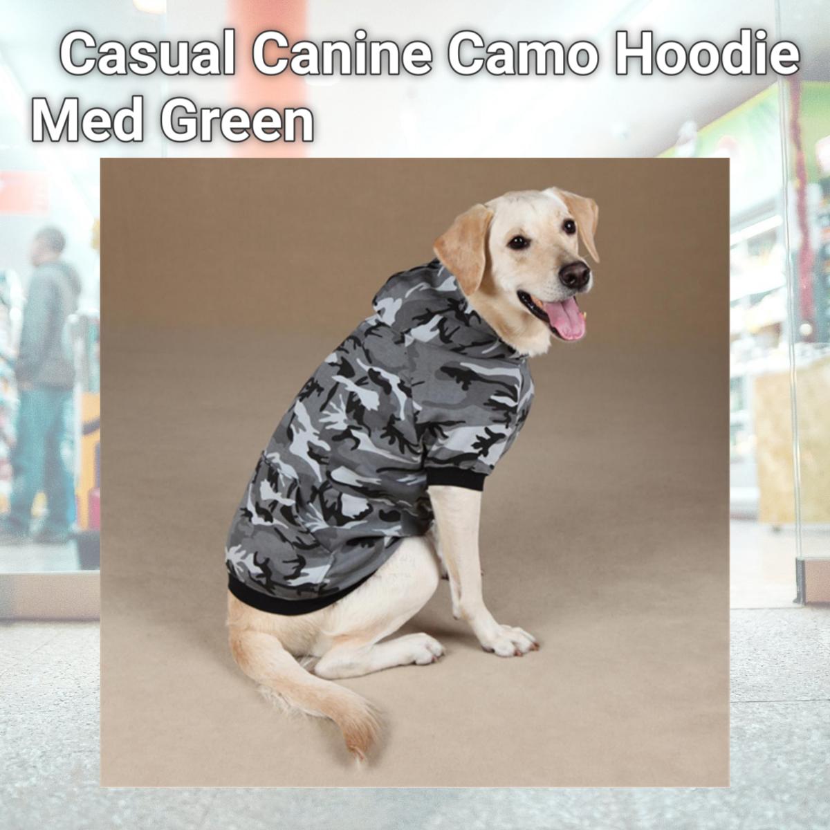 Picture of Pet Pals ZA602 16 43 Casual Canine Camo Hoodie Med Green