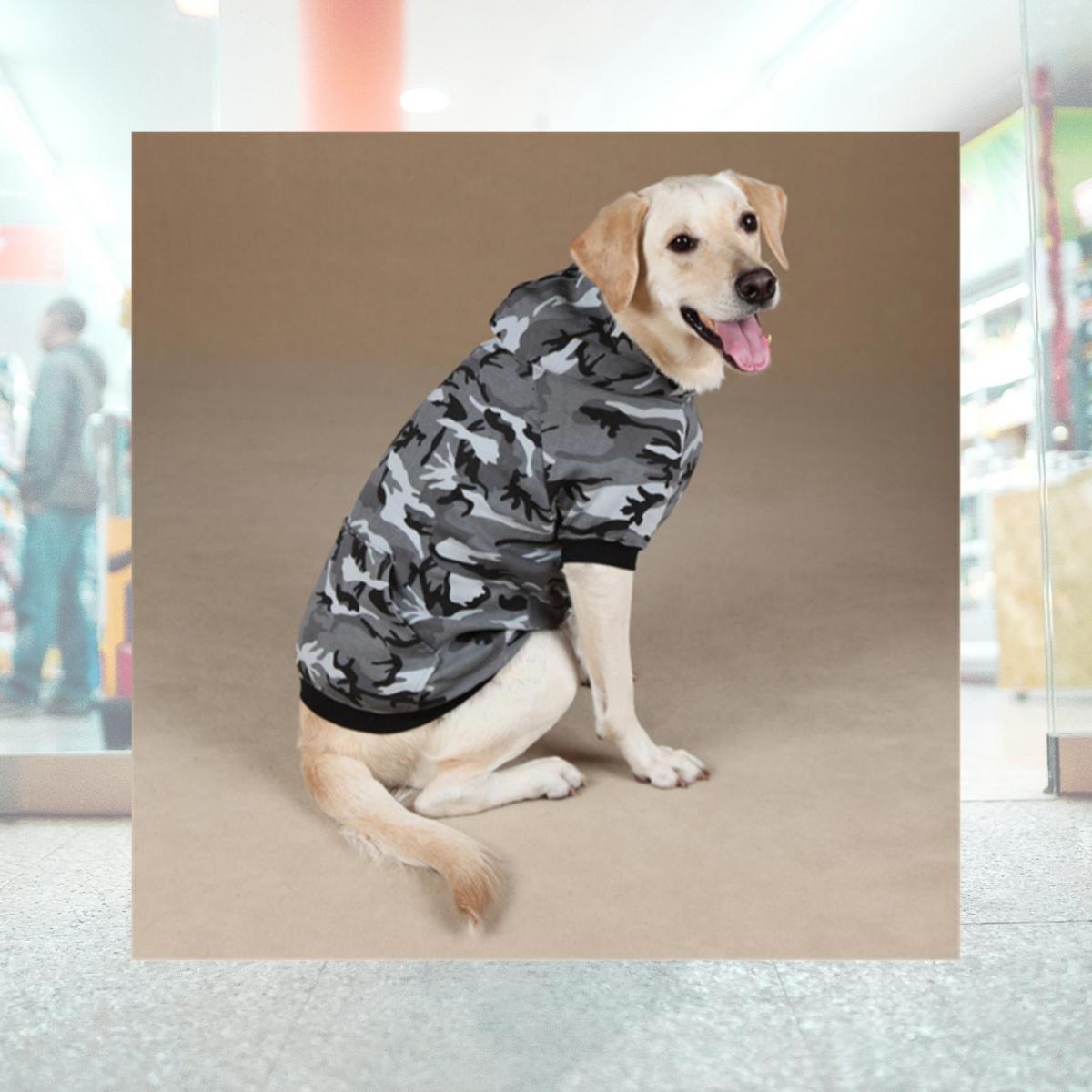 Picture of Pet Pals ZA602 16 43 Casual Canine Camo Hoodie Med Green