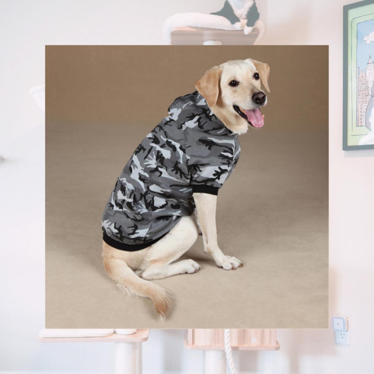Picture of Pet Pals ZA602 20 43 Casual Canine Camo Hoodie Lrg Green